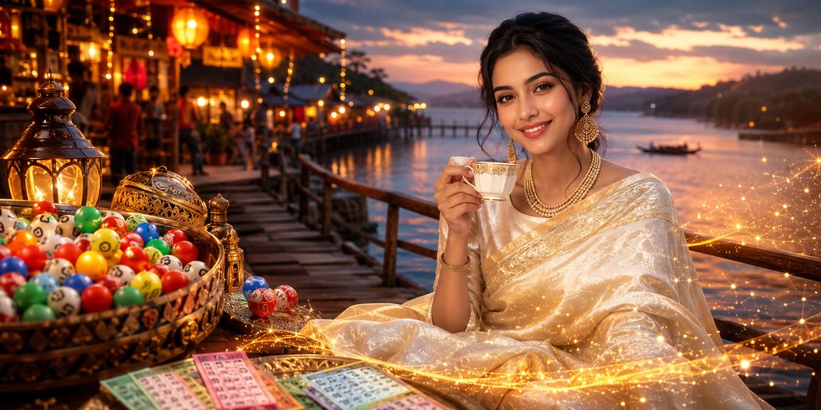বান্দরবানে শাড়ি পরা একজন নারী পাহাড়ি পরিবেশে মোবাইলে kb88 লটারি খেলছেন