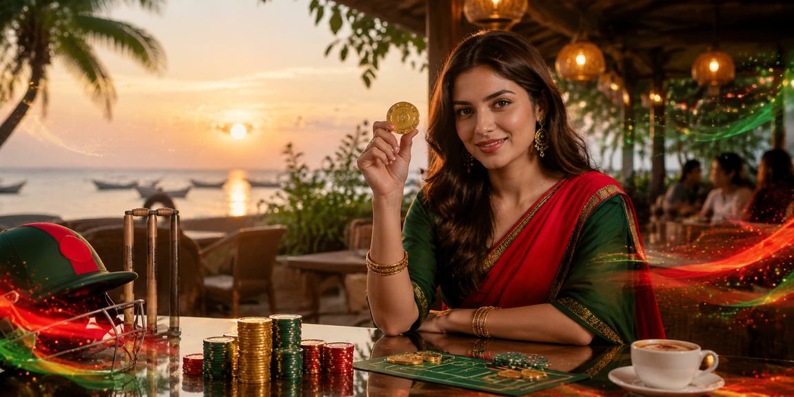 কক্সবাজারে লাল-সবুজ পোশাকে ক্রিকেট বেটিং বোনাস উপভোগ করছেন একজন ব্যবহারকারী