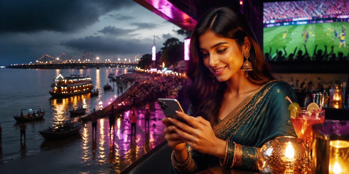 ময়মনসিংহে নিয়ন আলোয় মোবাইলে স্পোর্টস বেটিং করছেন একজন ব্যবহারকারী