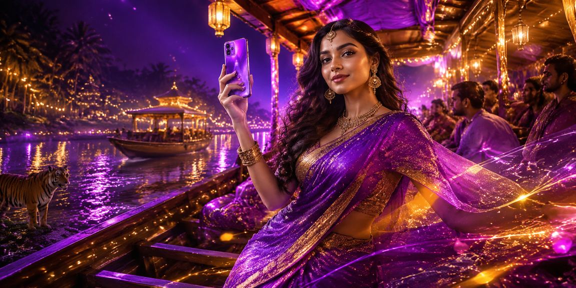 সুন্দরবনের পটভূমিতে মোবাইলে ক্যাসিনো স্লট জ্যাকপট খেলছেন একজন সদস্য