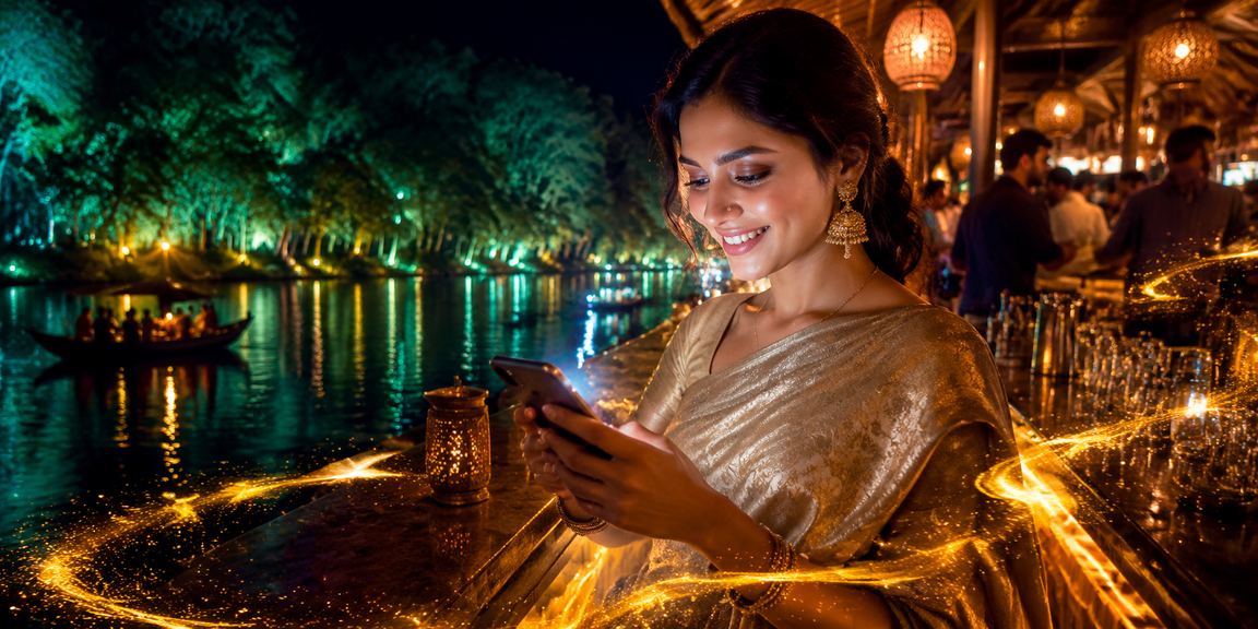 সিলেটে শাড়ি পরা একজন নারী মোবাইলে kb88 ক্যাসিনো প্ল্যাটফর্ম ব্যবহার করছেন